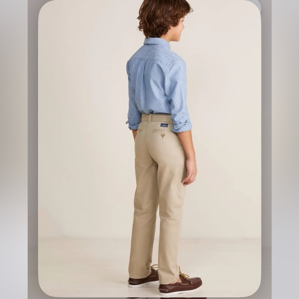 Vineyard Vines Boys Light Blue Oxford Button-Down Shirt - Picture 5 of 9